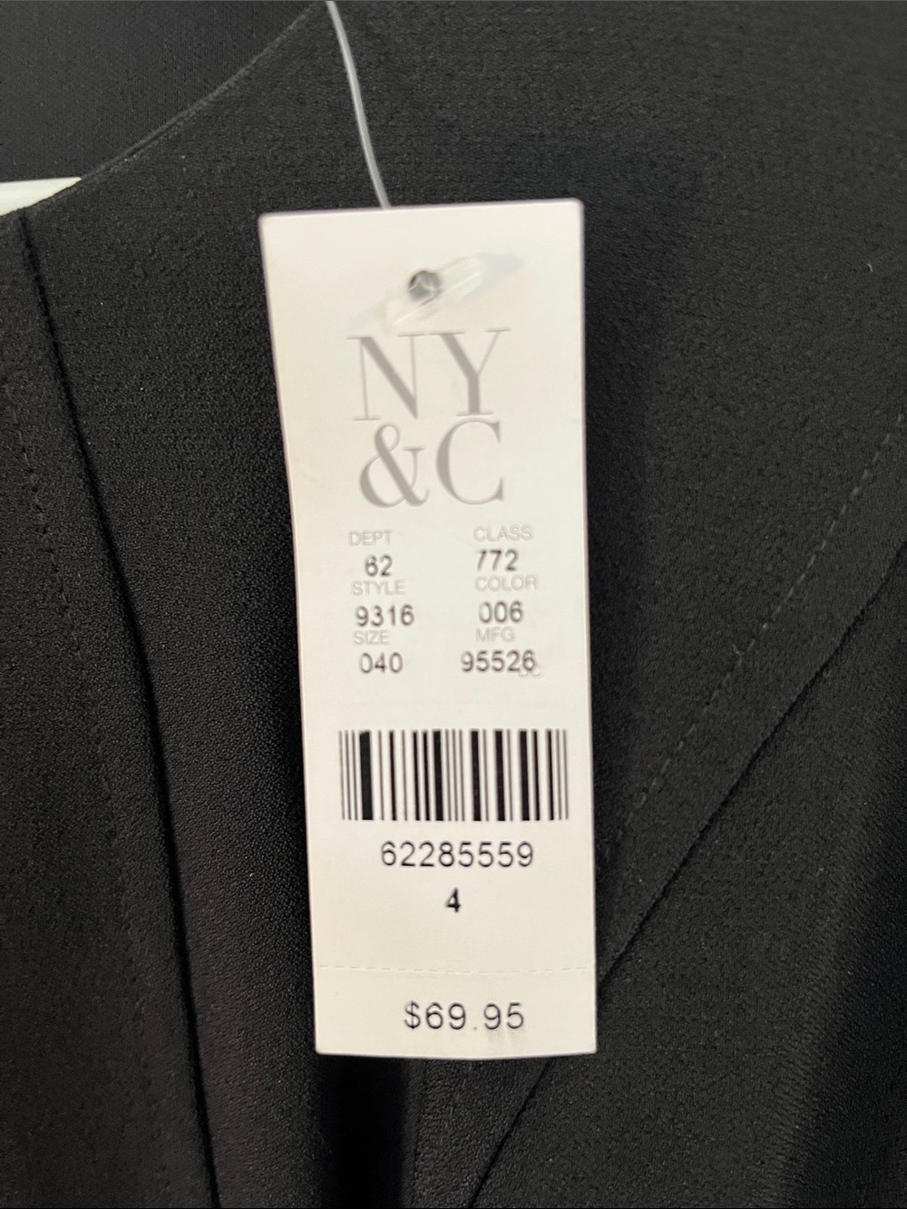 New York & Company Black Sleeveless Midi Fit-and-Flare Dress - Picture 6 of 7